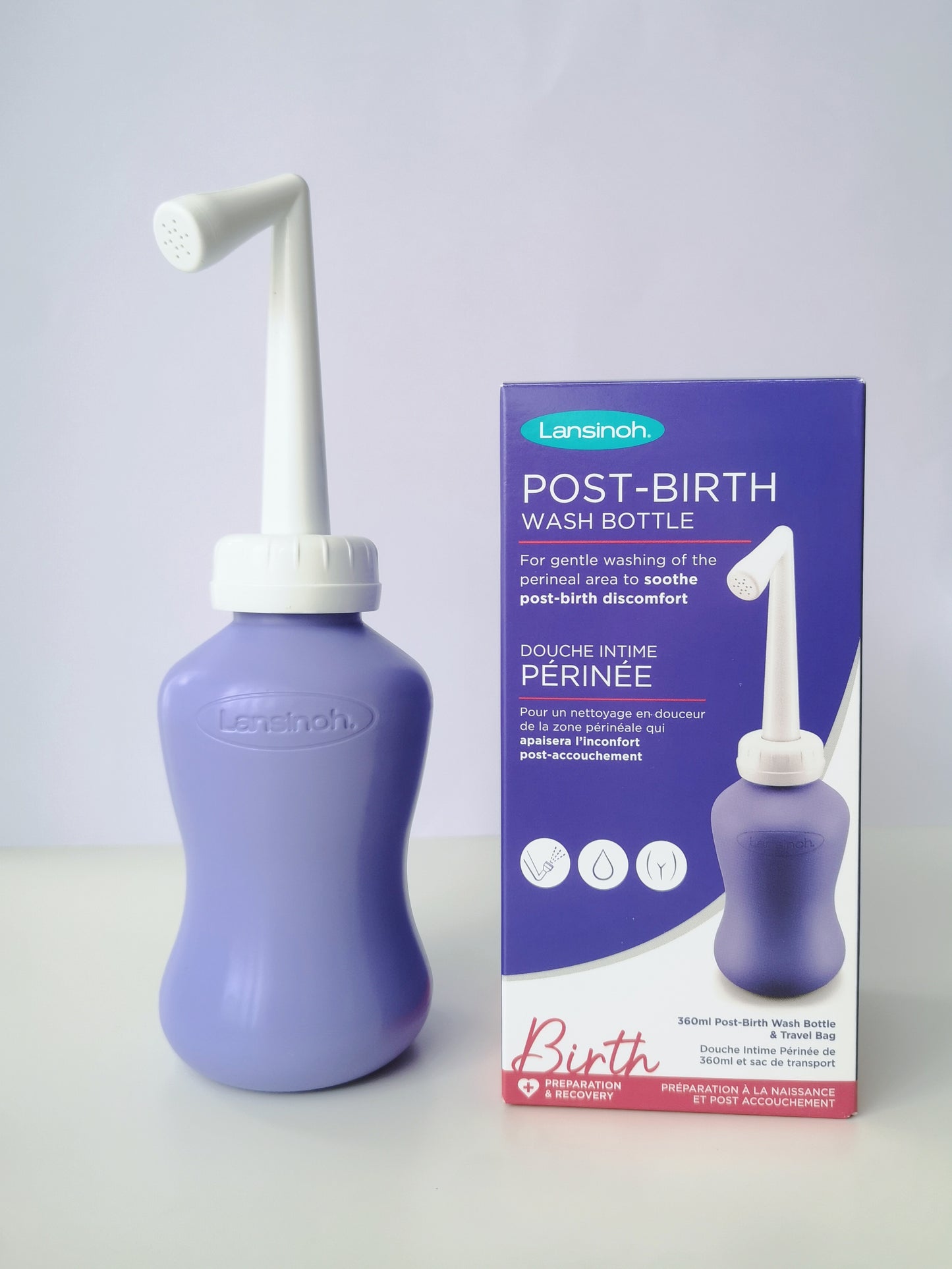 Lansinoh Post-Birth Wash Bottle Peri Bottle Postpartum Recovery Essentials Maternity Hospital Bag Vaginal Birth C-section 