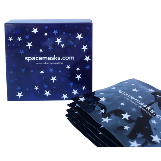 Spacemasks Self heating Eye Mask, relieving tiredness, eye strain and headaches, safe during pregnancy, drift off to sleep, travel essentials